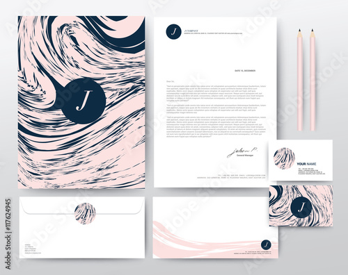 Corporate Identity Template, Modern Vector illustration