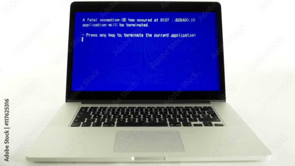 laptop computer with technology screensaver playing laptop computer with technology screensaver playing