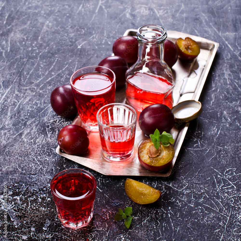 Transparent plum drink Transparent plum drink