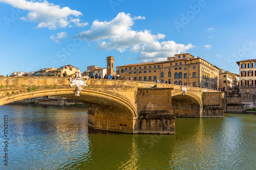 Ponte Santa Trinita bridge in Florence, Italy
