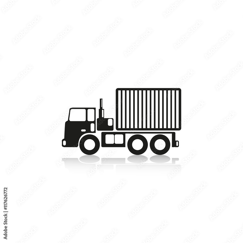 Truck. Vector icon.