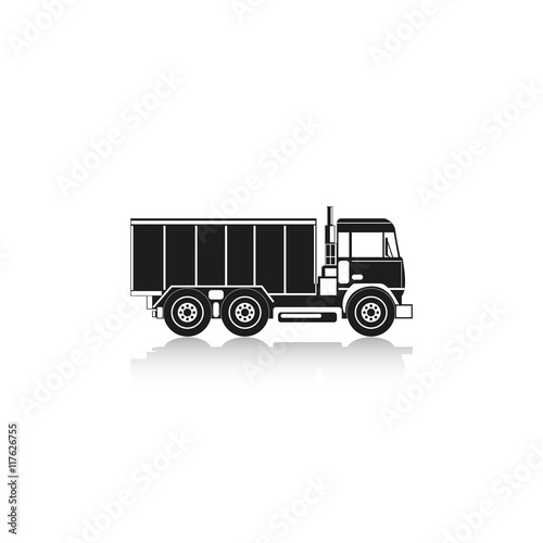 Truck. Vector icon.