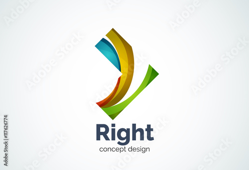 Free Download Abstract business company arrow logo template, direct concept - GFXLoad