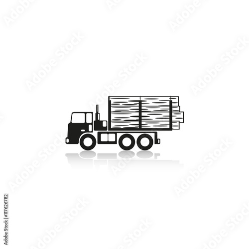 Truck. Vector icon.