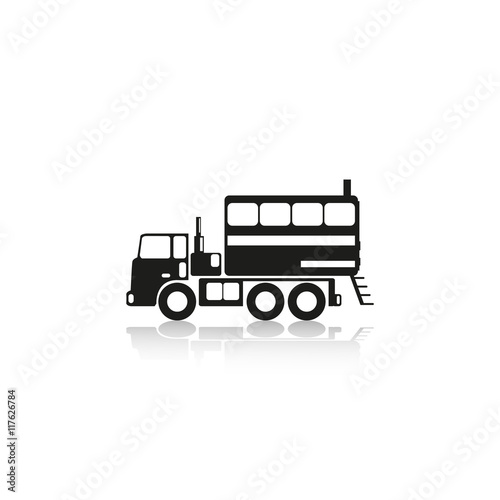Truck. Vector icon.