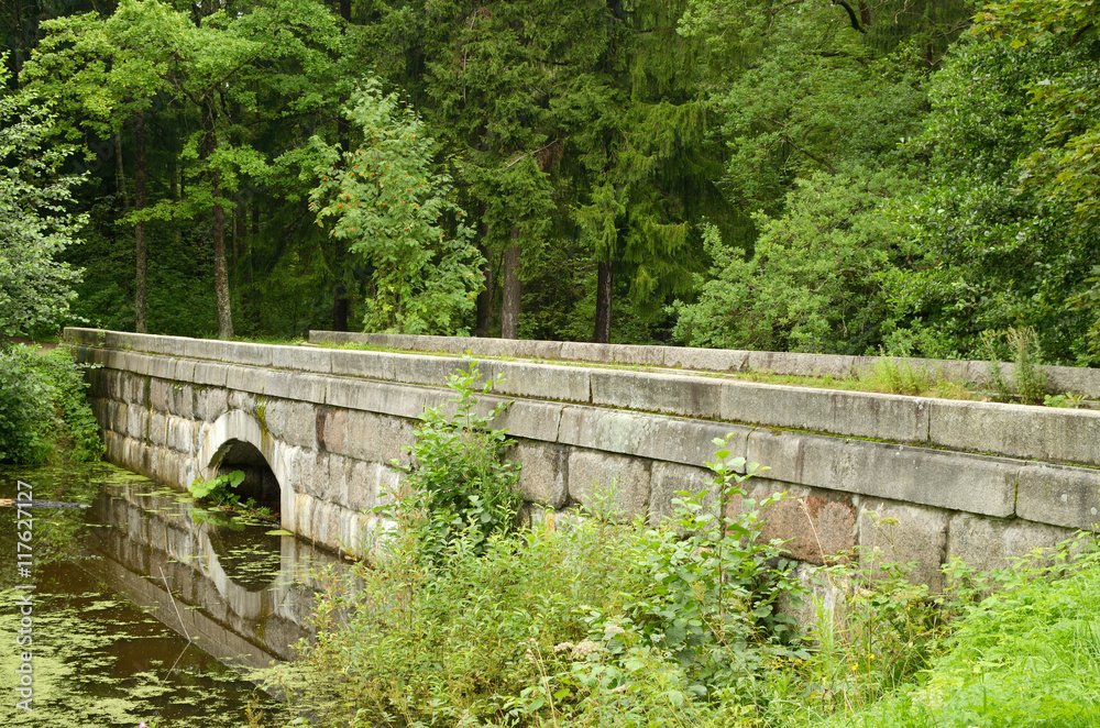 Fototapeta premium The bridge is built of stone.