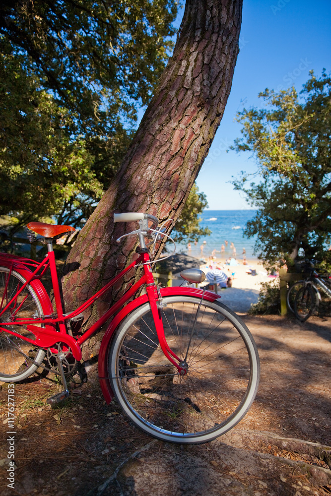 Plage de Noirmoutier et ses vélos