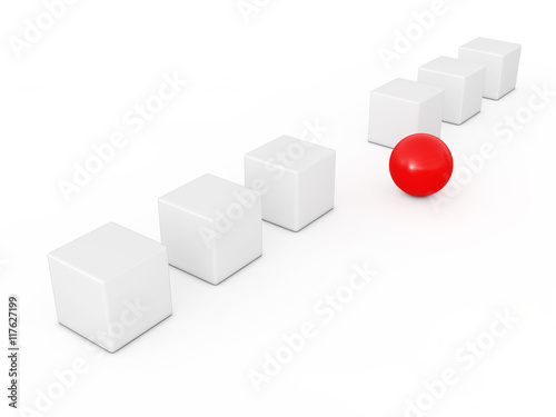Individuality 3d render ill...