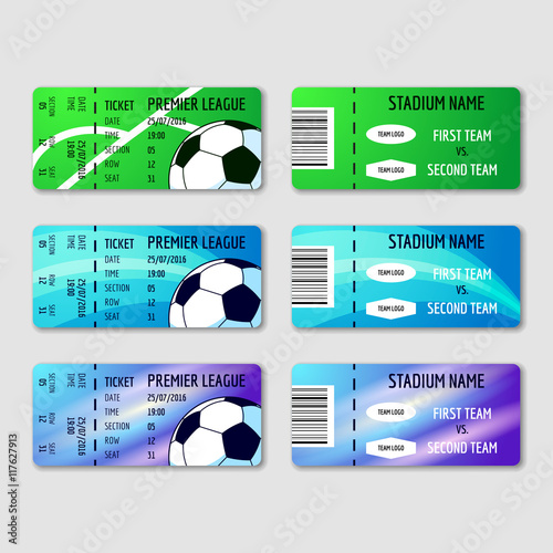 Three tickets for soccer tournament