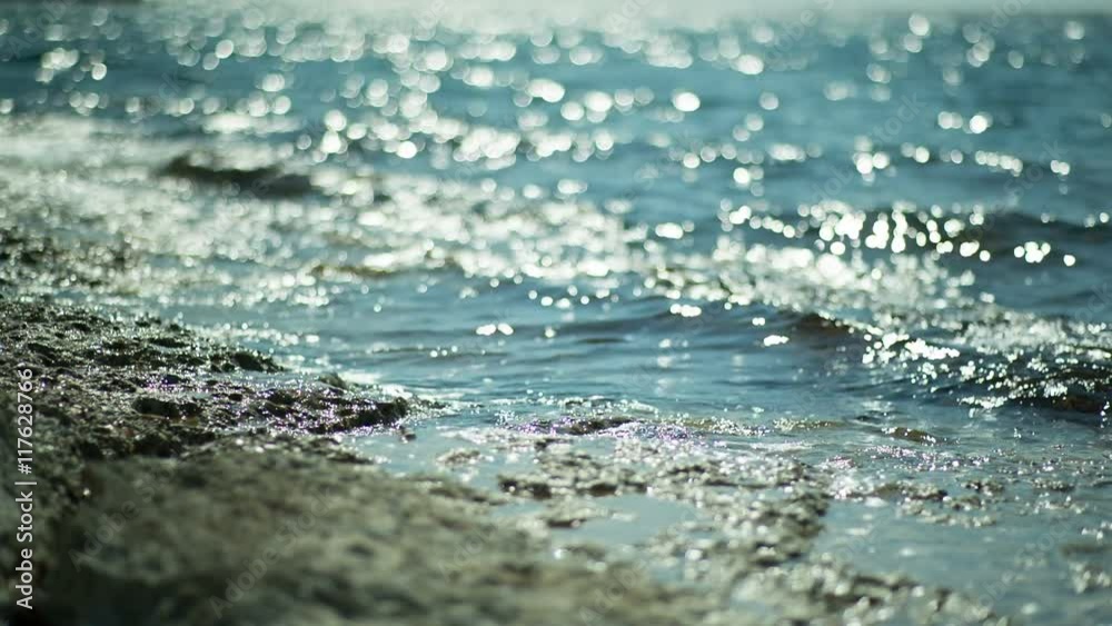 sparkling blue mediterranean sea rocky shore sparkling blue mediterranean sea rocky shore