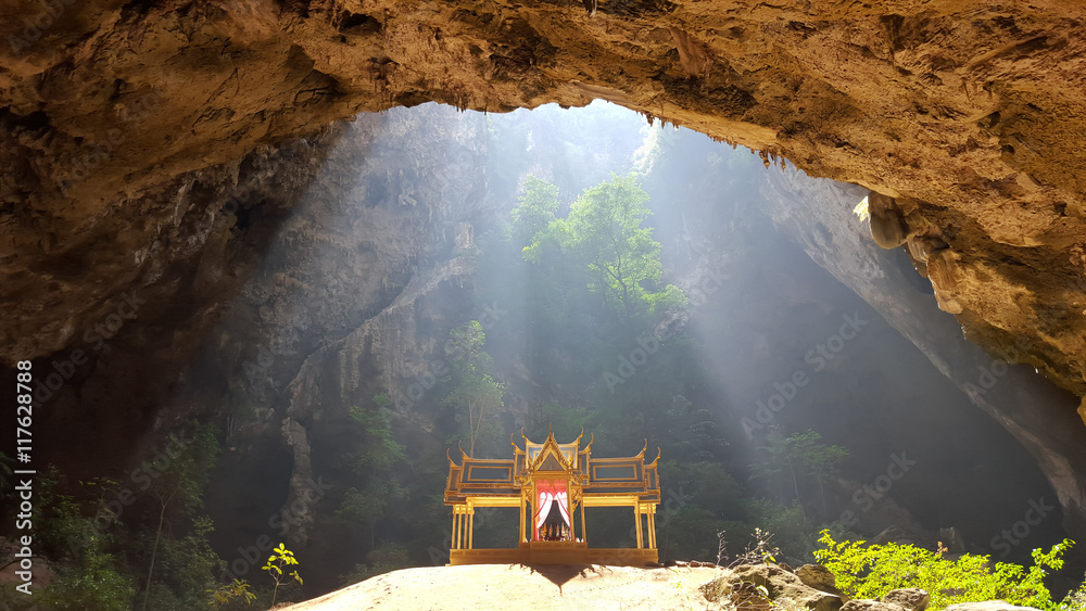 Naklejka premium king pavillion in the cave,Sam Roi Yod national park,Thailand