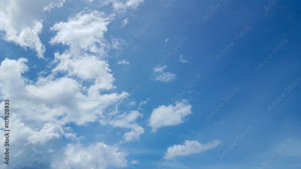 clouds on blue sky