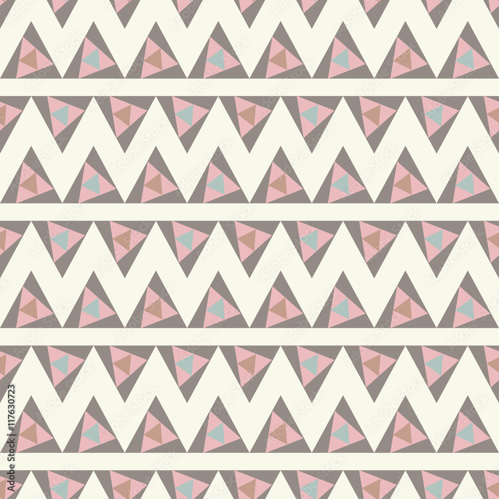 Fototapeta premium Ethnic boho seamless pattern. Print. Repeating background. Cloth design, wallpaper.