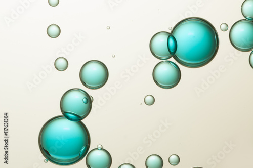 Blue air bubbles