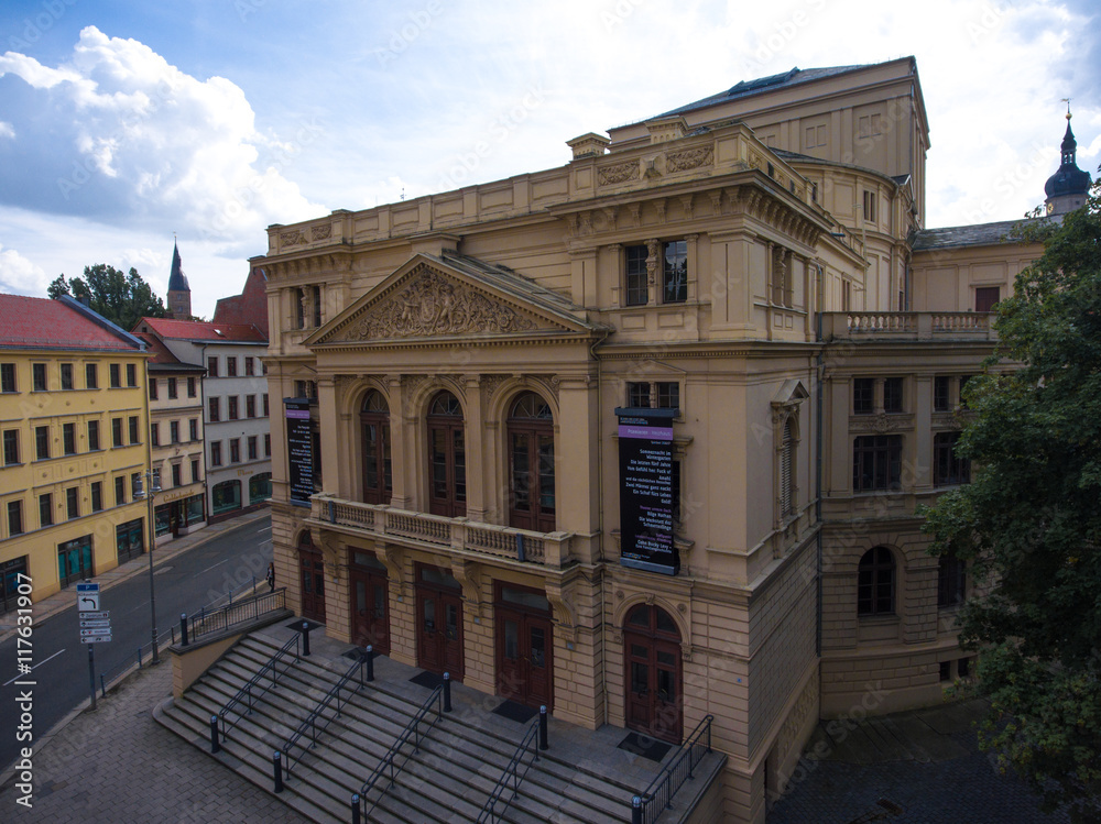 Aerial View to theatre in Altenburg Thuringia