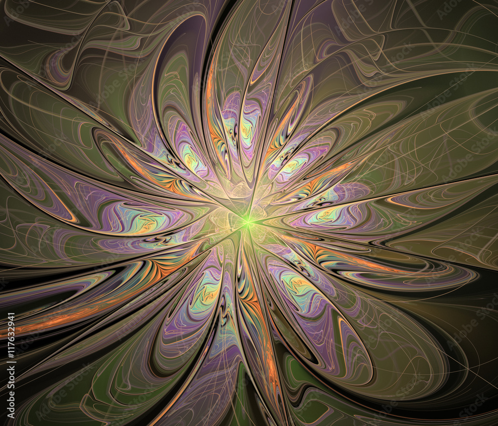 Abstract fractal flower Abstract fractal flower
