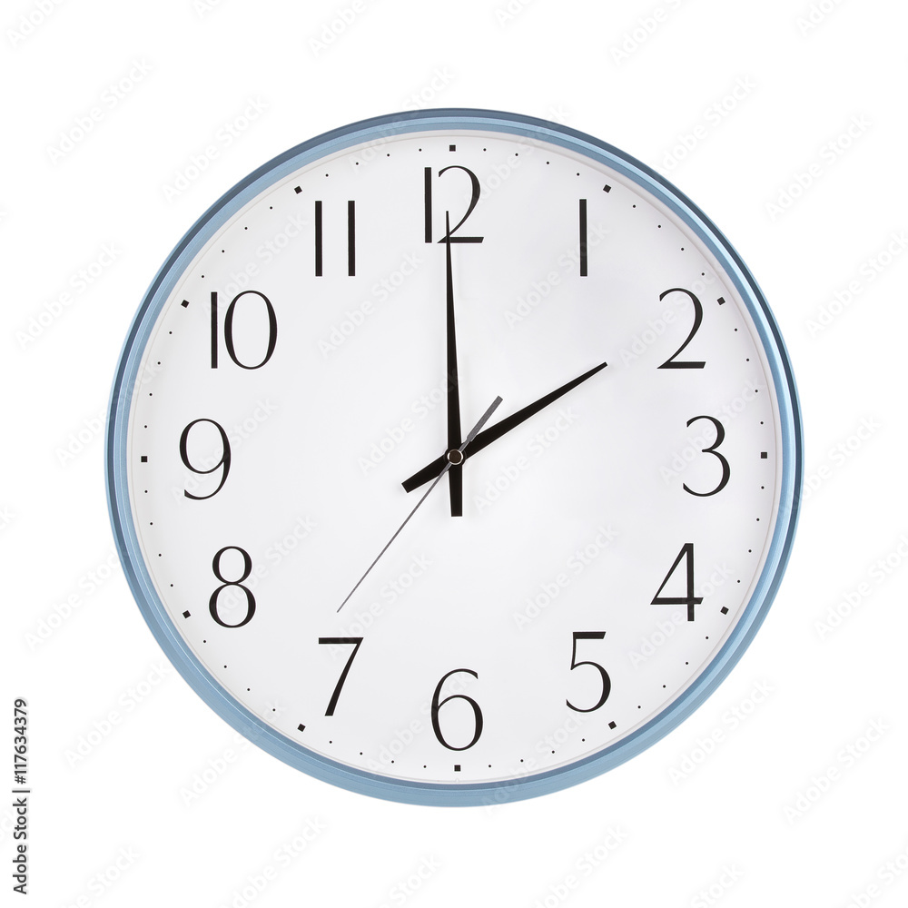 Exactly two hours on the round clock Exactly two hours on the round clock