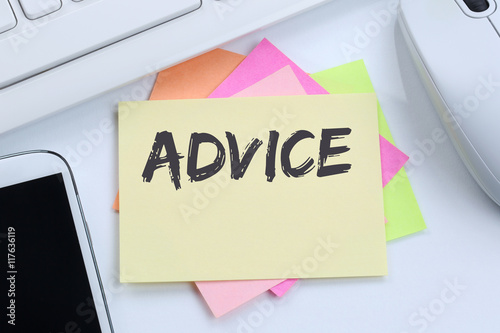 Advice support help assistance business concept problem solution