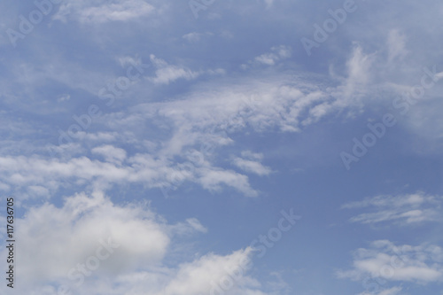 Cloud on blue sky in the daytime of Bright weather.