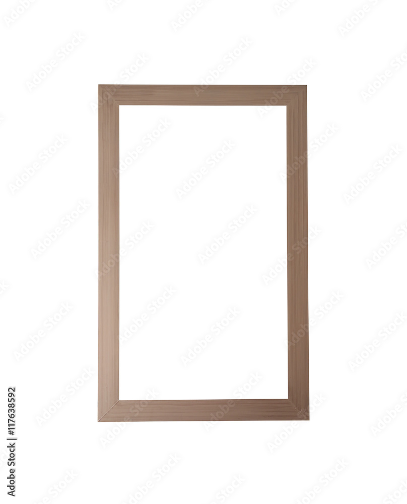 Old wooden frame isolated. Old wooden frame isolated.