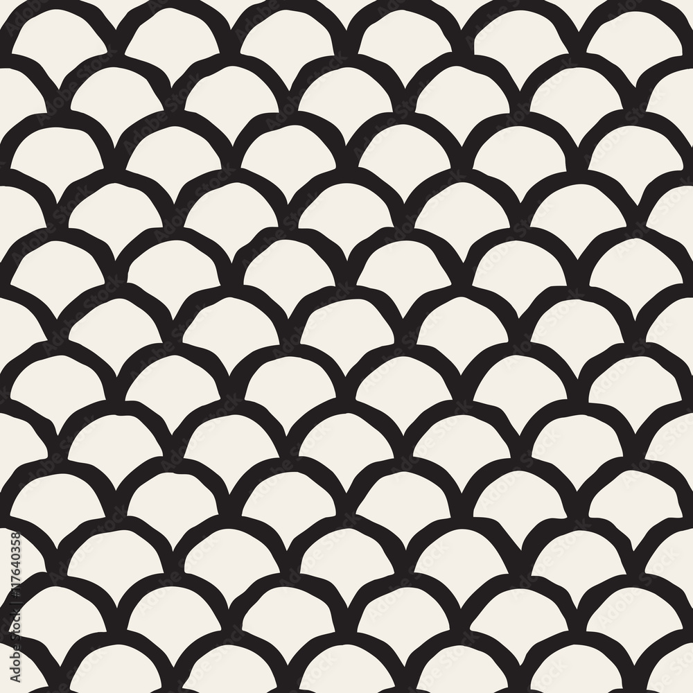 Vector Seamless Rounded Lines Oriental Pattern Vector Seamless Rounded Lines Oriental Pattern