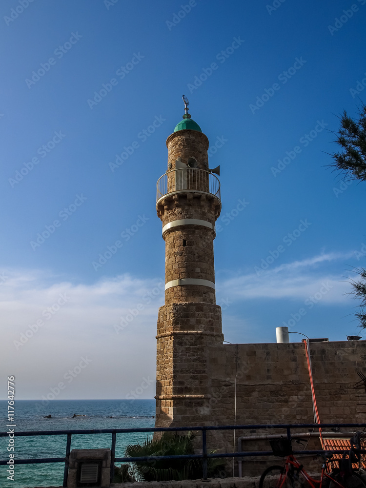 The Al-Bahr Mosque in Old Jaffa, Israel.