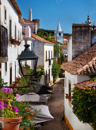 Fotografía View to Historic Center City of Obidos, Portugal
