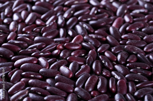 Raw red beans background