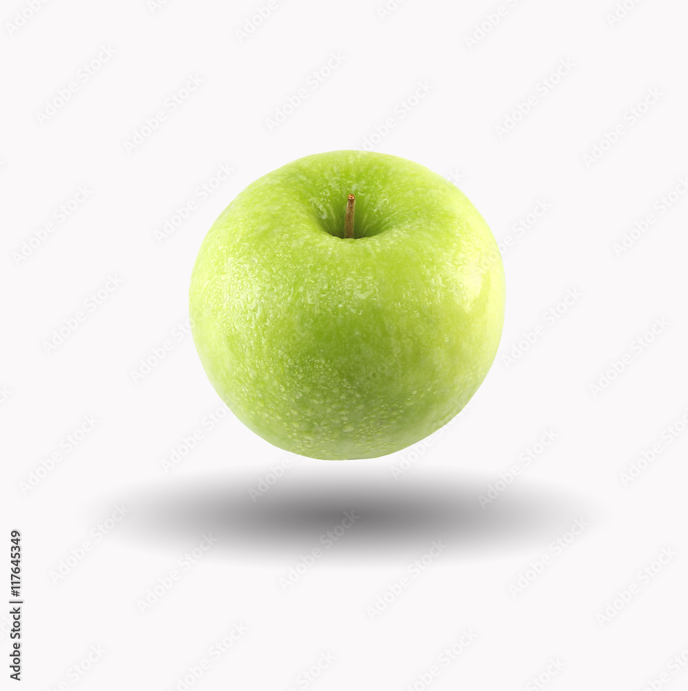 Green apple isolated on white background. Green apple isolated on white background.