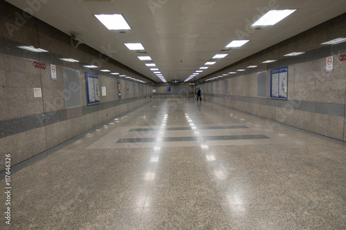 empty subway station floor