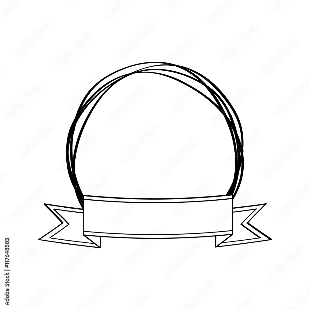 ribbon seal stamp banner label blank icon. Isolated and flat illustration. Vector graphic ribbon seal stamp banner label blank icon. Isolated and flat illustration. Vector graphic