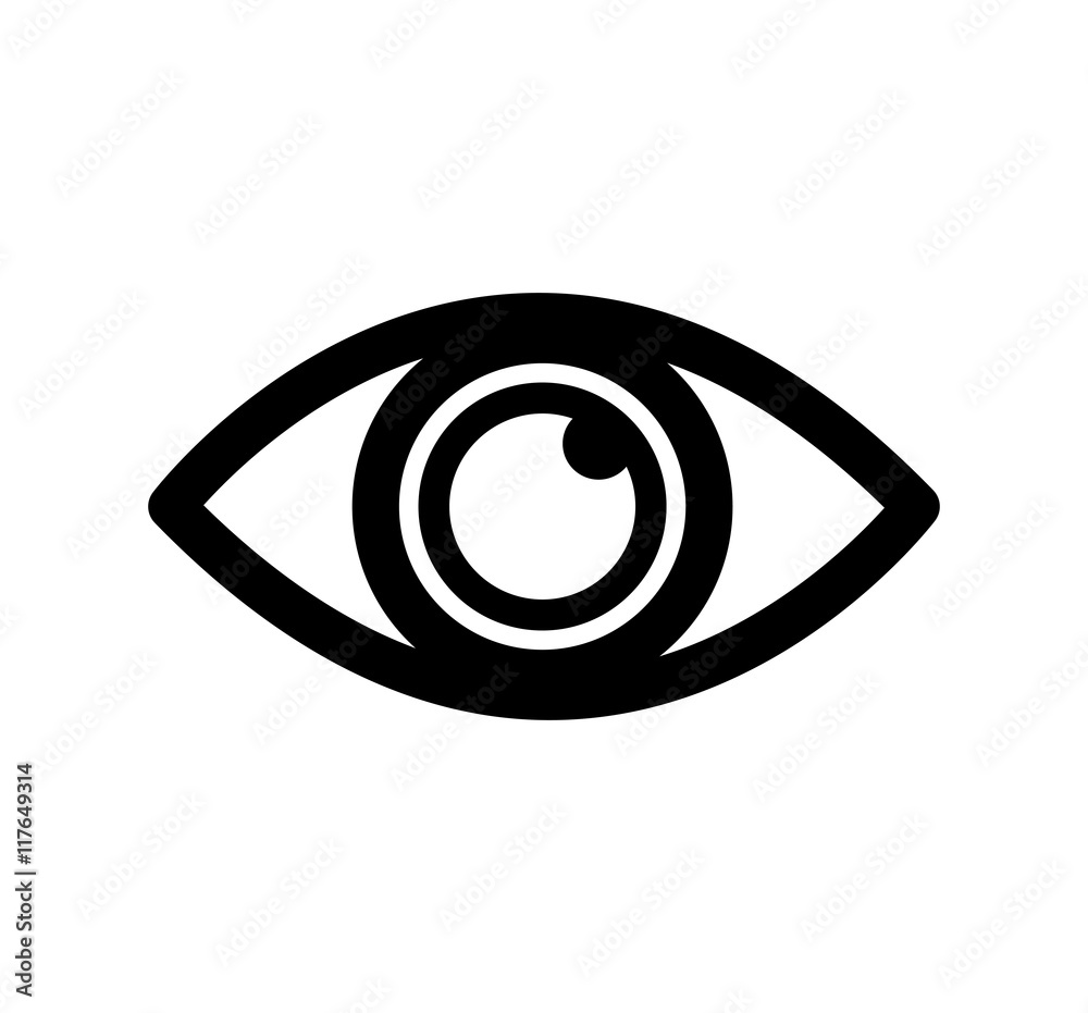 eye look vision optcal  icon. Isolated and flat illustration. Vector graphic