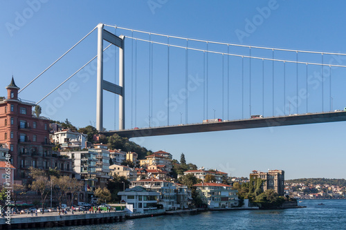 Suspended bridge on the Bosphorus