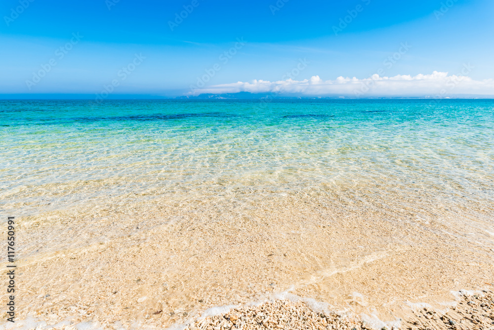 Beach, sea, landscape. Okinawa, Japan, Asia.