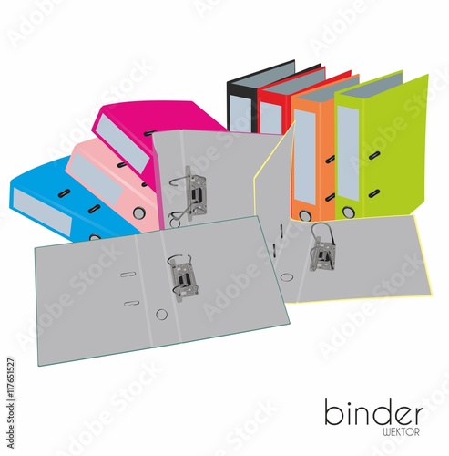 Binders colorful