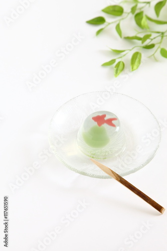 Japanese beautiful jelly  apple flavored jelly 