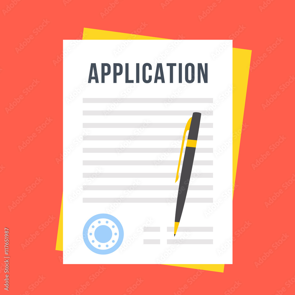 Vector application form Vector application form