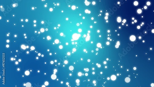 Wallpaper Mural Sparkly white light particles moving across a teal blue turquoise gradient background Torontodigital.ca