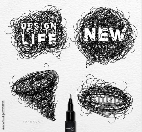 Pen tangle elements