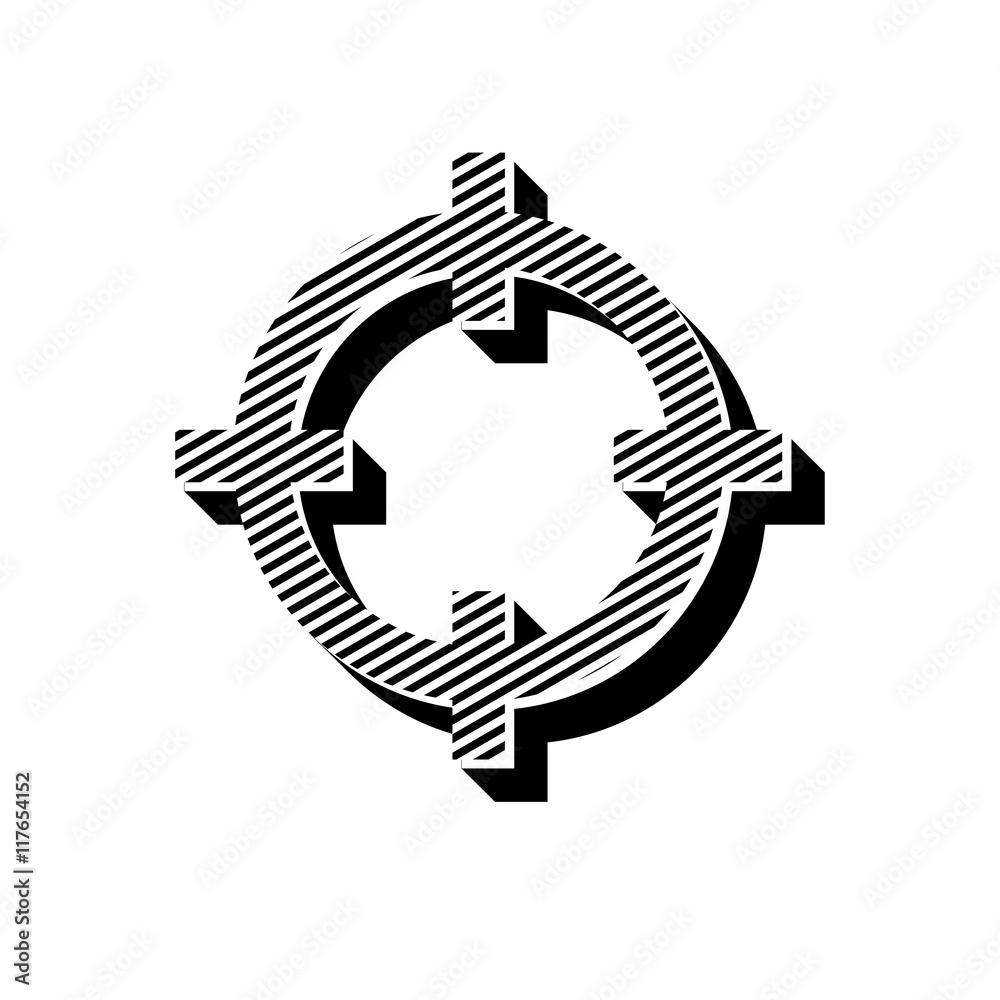 ikona ze wzorku pasków i kresek