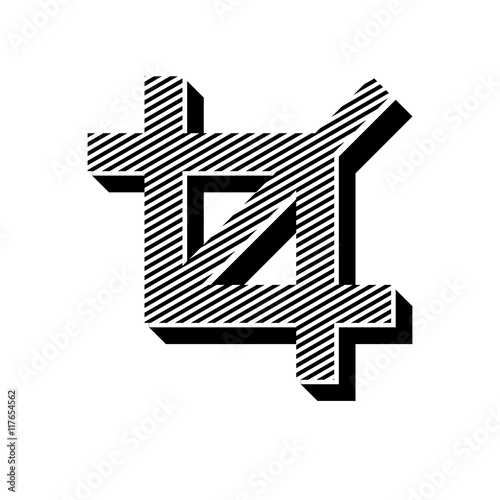 ikona ze wzorku pasków i kresek