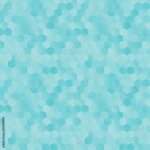 Blue hexagon vector background for graphic design