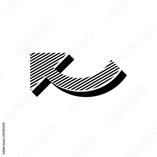 ikona ze wzorku pasków i kresek