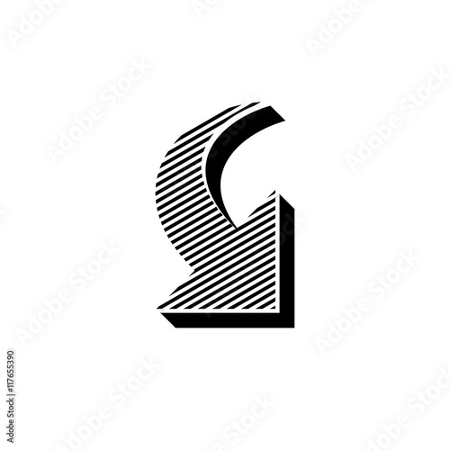 ikona ze wzorku pasków i kresek