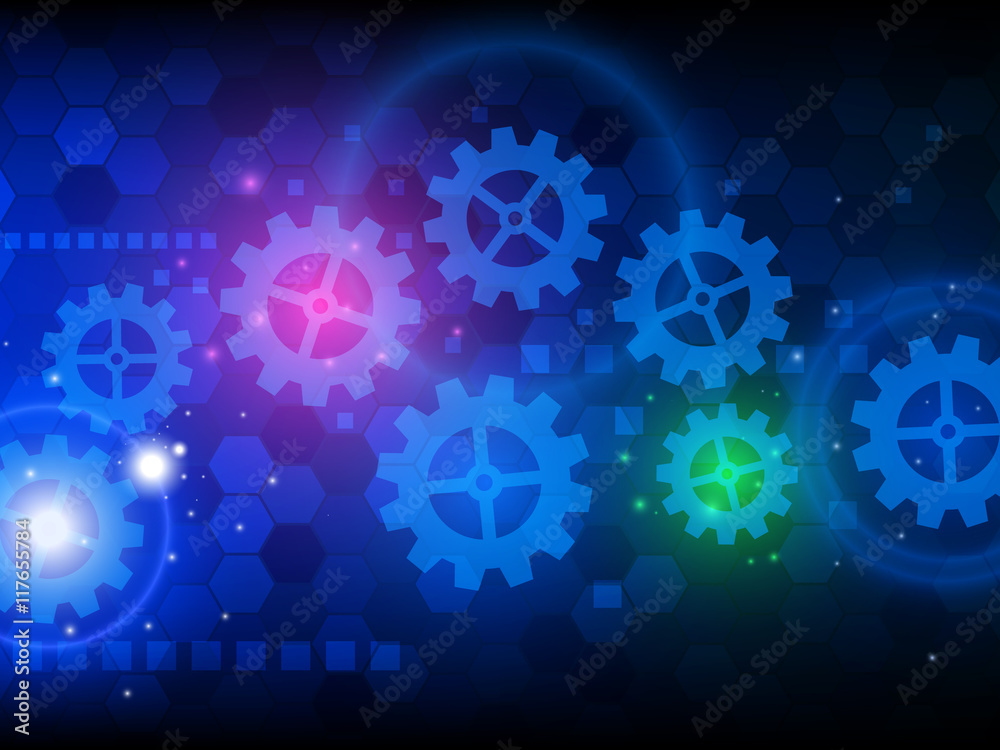 Abstract engineering hi-tech technology background. Vector illustration Abstract engineering hi-tech technology background. Vector illustration