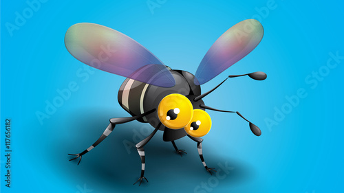 Mosquito Aedes cartoon 