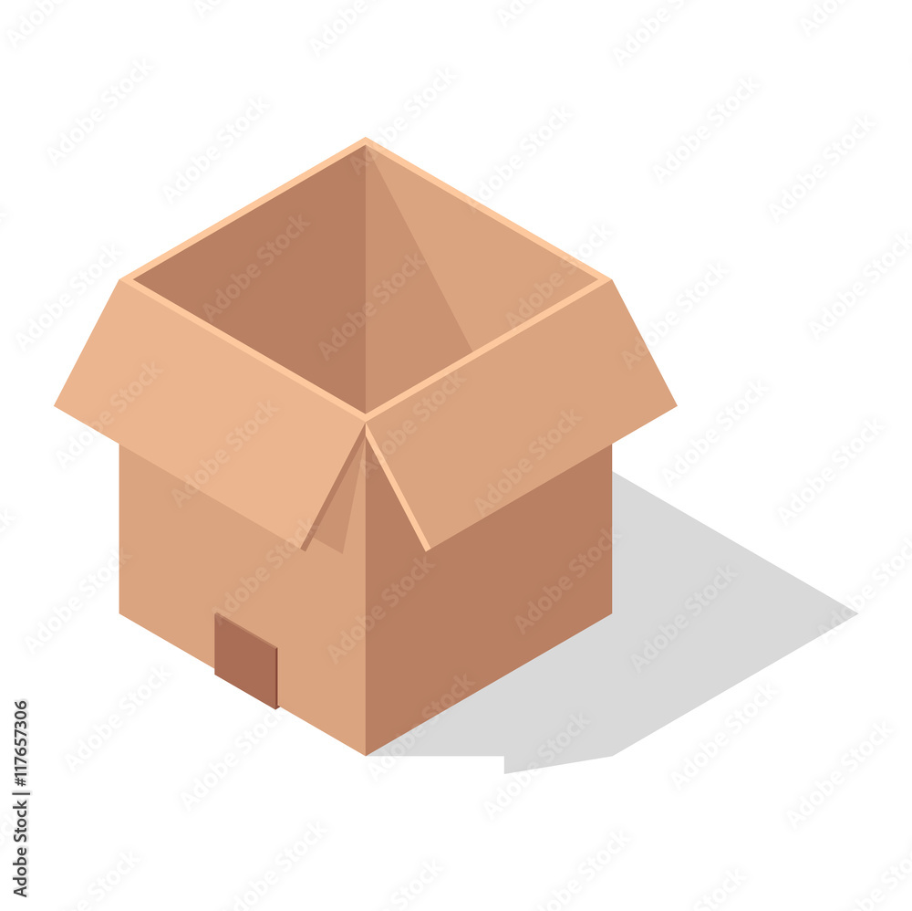 Move service box vector illustration Move service box vector illustration