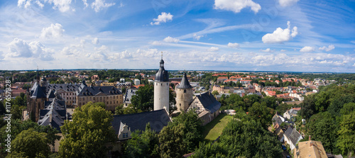 Aerial View Altenburg Thuringia Castle old medieval town photo