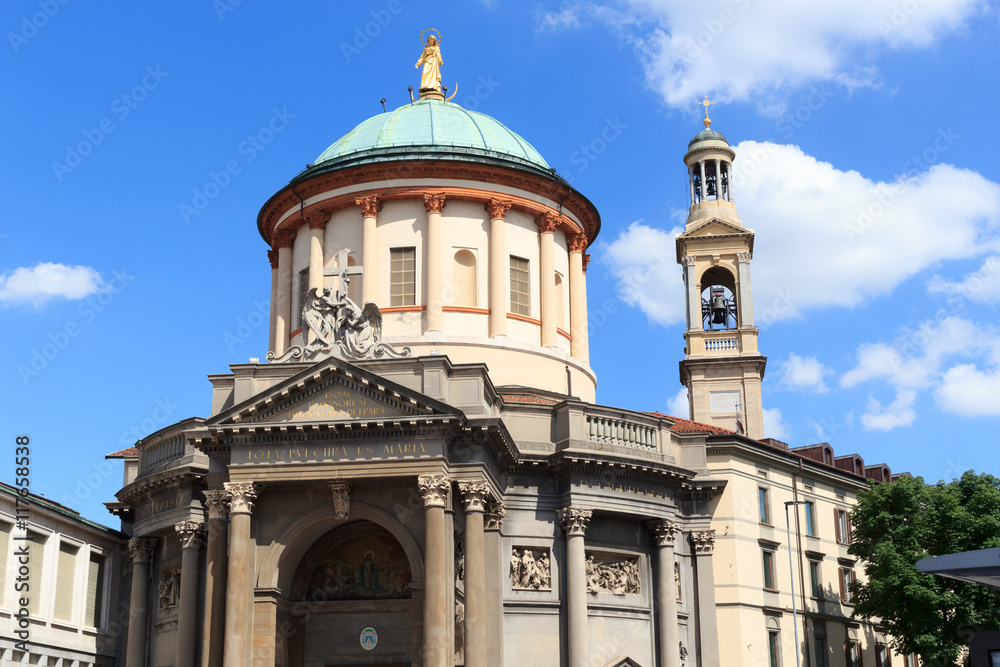 Church Santa Maria Immacolata delle Grazie in Bergamo, Italy