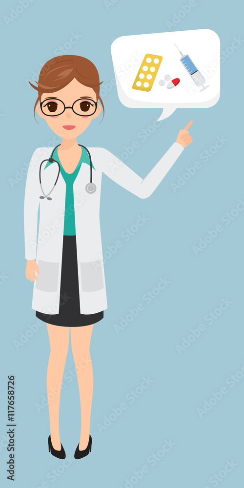 woman doctor character health care at hospital. woman doctor character health care at hospital.
